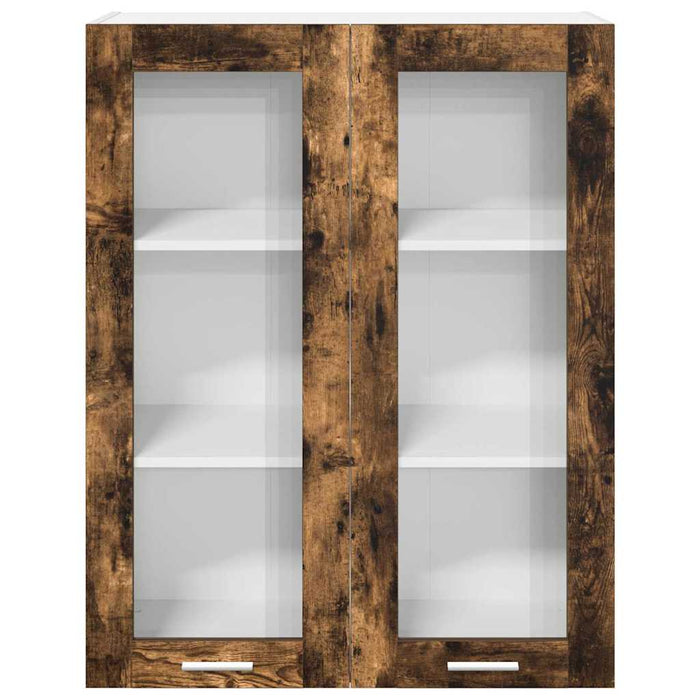 Armadio pensile con porta Riga Rovere fumé 80 x 31 x 100 cm 884398