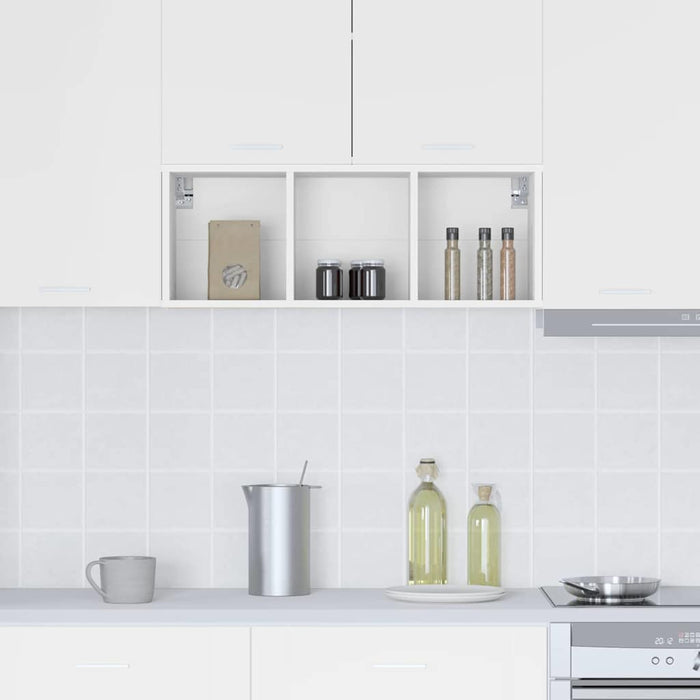 Armadio pensile Riga Bianco 30 x 29,5 x 80 cm Legno multistrato 884434