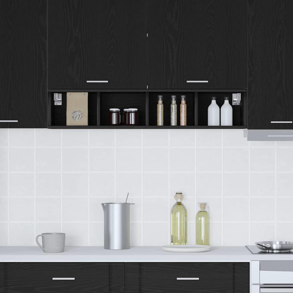 Armadio pensile Riga Rovere Nero 20 x 29,5 x 100 cm 884451