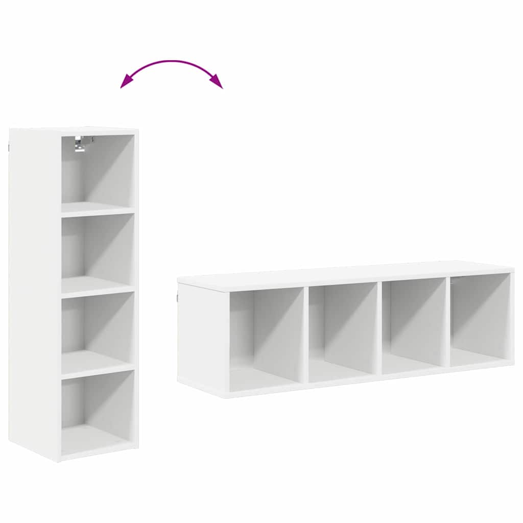 Armadio pensile con lo scaffale Riga Bianco 30 x 29,5 x 100 cm 884458