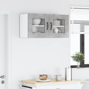 Mobile da cucina 2 pcs Grigio cemento 40 x 31 x 40 cm 884481