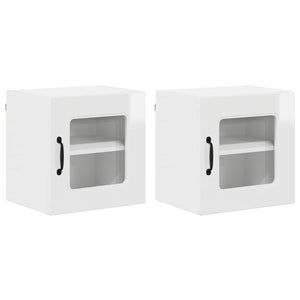 Mobile da cucina 2 pz-Set di 2 Armadio da cucina Bianco Lucido 40 x 31 x 40 cm 676894