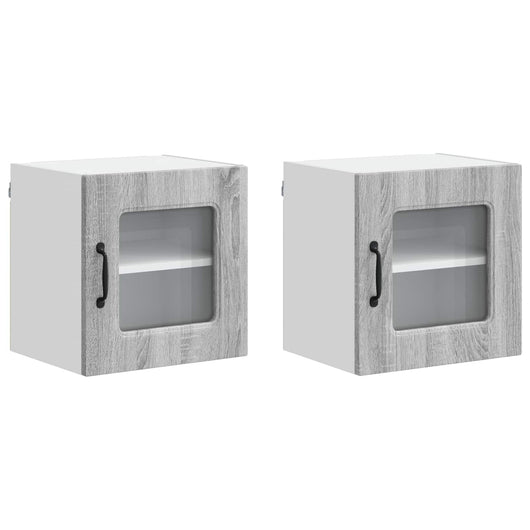 Mobile da cucina 2 pz-Set di 2 Armadio da cucina Grigio Sonoma 40 x 31 x 40 cm 849509
