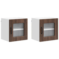 Mobile da cucina 2 pz-Set di 2 Armadio da cucina Rovere Marrone 40 x 31 x 40 cm 863593