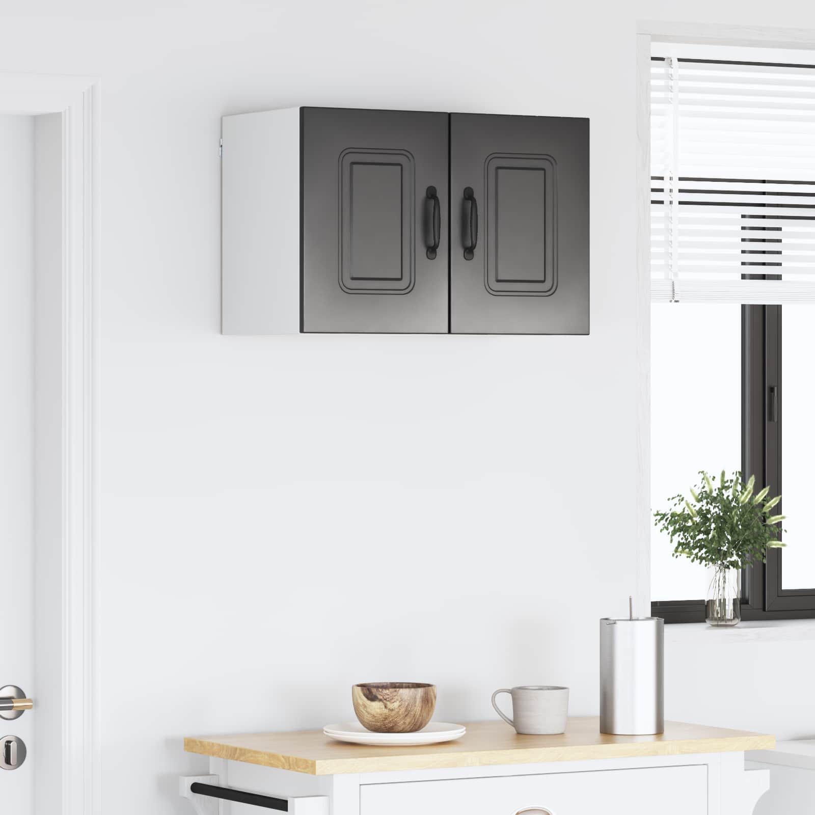 Mobile da cucina 2 pcs Nero 30 x 31 x 40 cm Legno multistrato 884497