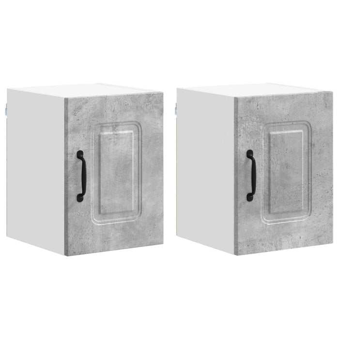 Mobile da cucina 2 pcs Grigio cemento 30 x 31 x 40 cm 884501