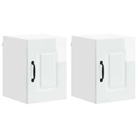 Mobile da cucina 2 pz-Set di 2 Armadio da cucina Bianco Lucido 30 x 31 x 40 cm 841042