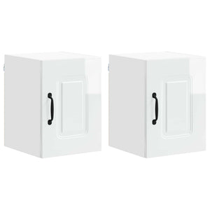 Mobile da cucina 2 pz-Set di 2 Armadio da cucina Bianco Lucido 30 x 31 x 40 cm 841042