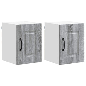 Mobile da cucina 2 pz-Set di 2 Armadio da cucina Grigio Sonoma 30 x 31 x 40 cm 443727