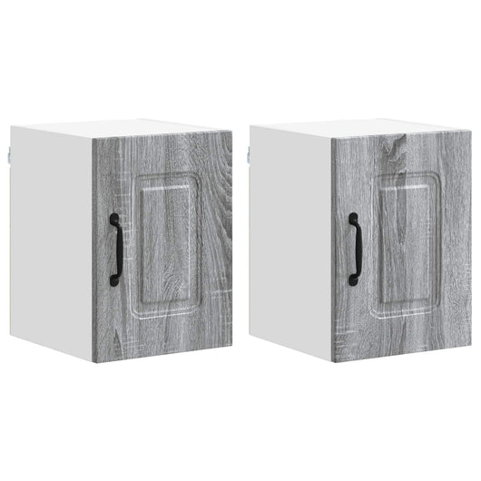 Mobile da cucina 2 pz-Set di 2 Armadio da cucina Grigio Sonoma 30 x 31 x 40 cm 443727