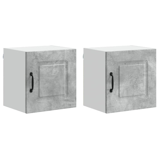 Mobile da cucina 2 pcs Grigio cemento 40 x 31 x 40 cm 884521