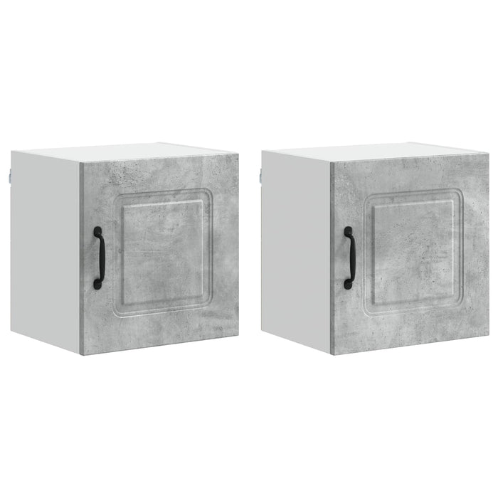 Mobile da cucina 2 pcs Grigio cemento 40 x 31 x 40 cm 884521
