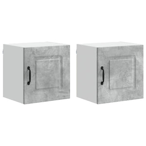 Mobile da cucina 2 pz-Set di 2 Armadio da cucina Grigio cemento 40 x 31 x 40 cm 306949