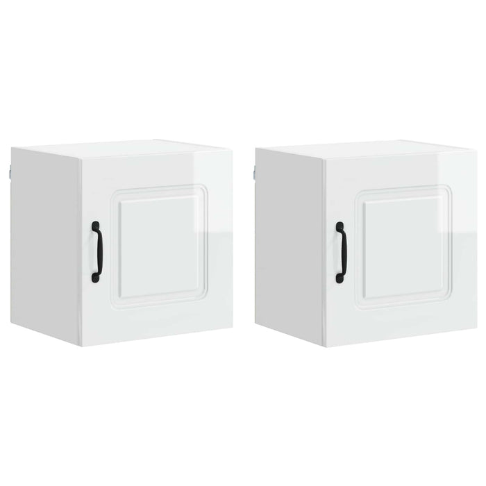 Mobile da cucina 2 pcs Bianco Lucido 40 x 31 x 40 cm 884523