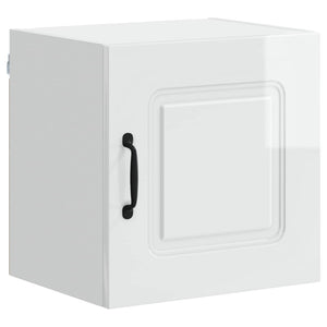 Mobile da cucina 2 pz-Set di 2 Armadio da cucina Bianco Lucido 40 x 31 x 40 cm 374253