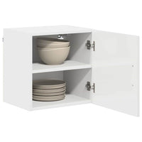 Mobile da cucina 2 pz-Set di 2 Armadio da cucina Bianco Lucido 40 x 31 x 40 cm 374253