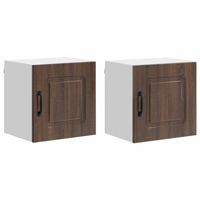 Mobile da cucina 2 pz-Set di 2 Armadio da cucina Rovere Marrone 40 x 31 x 40 cm 464918