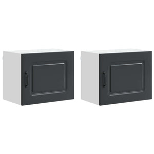 Mobile da cucina 2 pcs Nero 50 x 31 x 40 cm Legno multistrato 884537