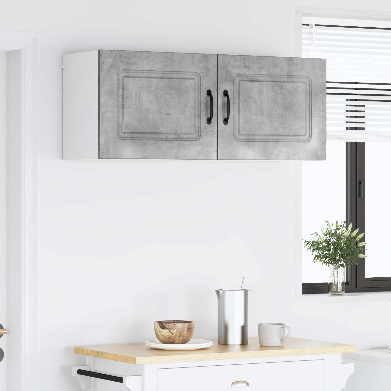 Mobile da cucina 2 pcs Grigio cemento 50 x 31 x 40 cm 884541