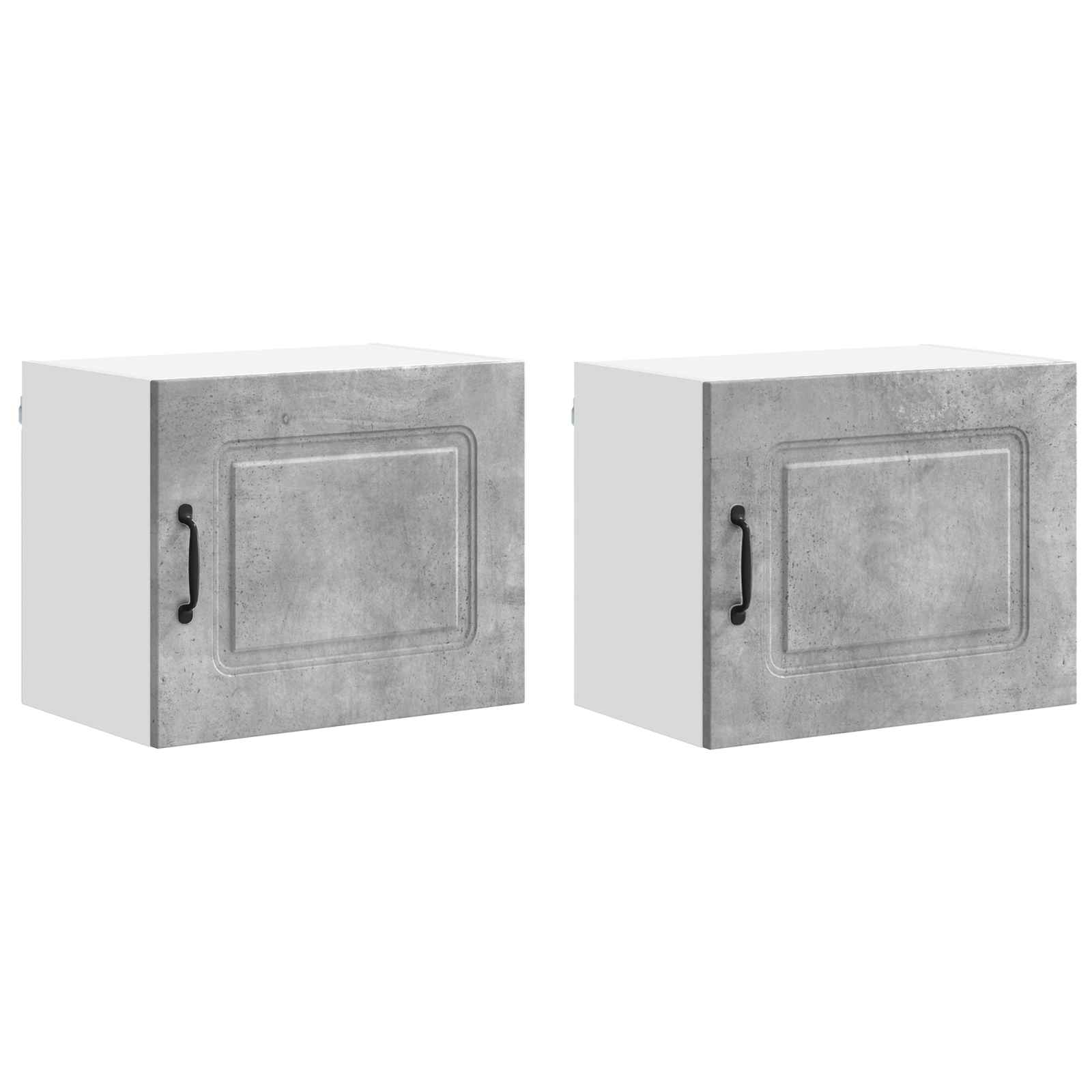 Mobile da cucina 2 pz-Set di 2 Armadio da cucina Grigio cemento 50 x 31 x 40 cm 455878