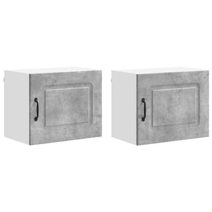 Mobile da cucina 2 pz-Set di 2 Armadio da cucina Grigio cemento 50 x 31 x 40 cm 455878