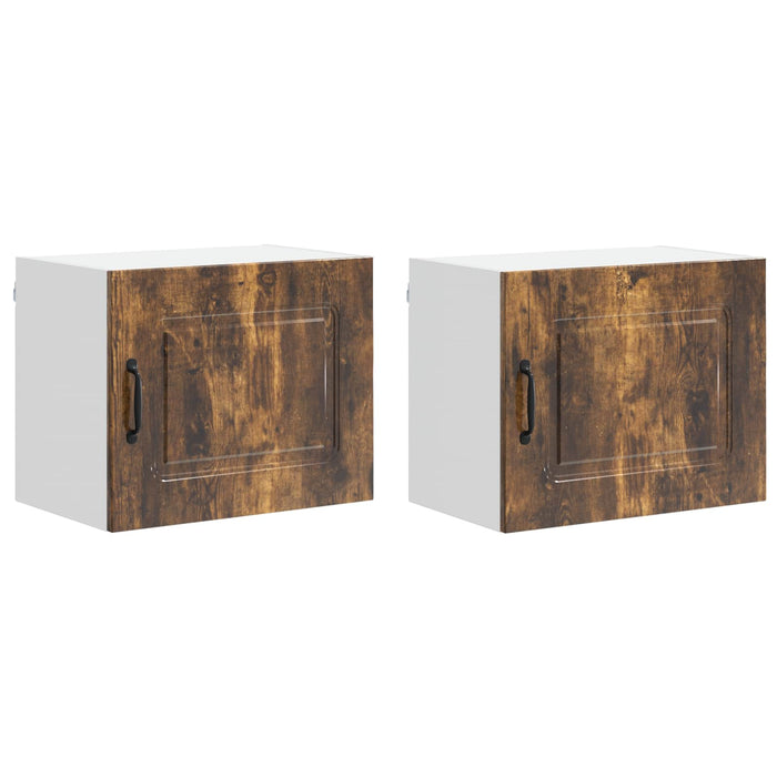 Mobile da cucina 2 pz-Set di 2 Armadio da cucina Rovere fum¨¦ 50 x 31 x 40 cm 350829