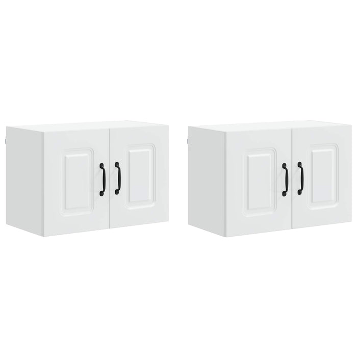 Mobile da cucina 2 pcs Bianco 60 x 31 x 40 cm Legno multistrato 884555