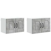 Mobile da cucina 2 pz-Set di 2 Armadio da cucina Grigio cemento 60 x 31 x 40 cm 241031