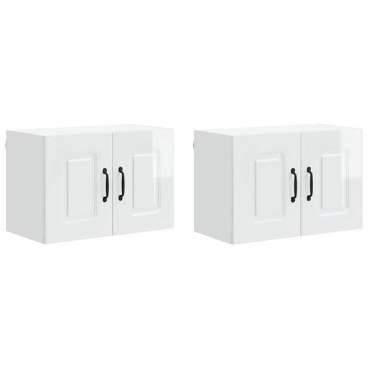 Mobile da cucina 2 pz-Set di 2 Armadio da cucina Bianco Lucido 60 x 31 x 40 cm 994979