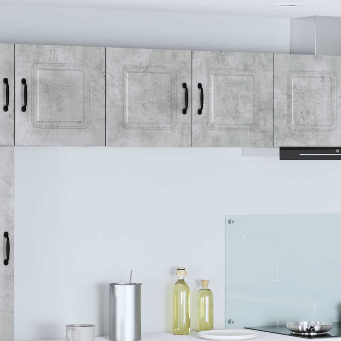 Mobile da cucina con lo scaffale Grigio cemento 80 x 31 x 40 cm 884580
