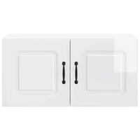 Mobile da cucina con lo scaffale Bianco Lucido 80 x 31 x 40 cm 884582