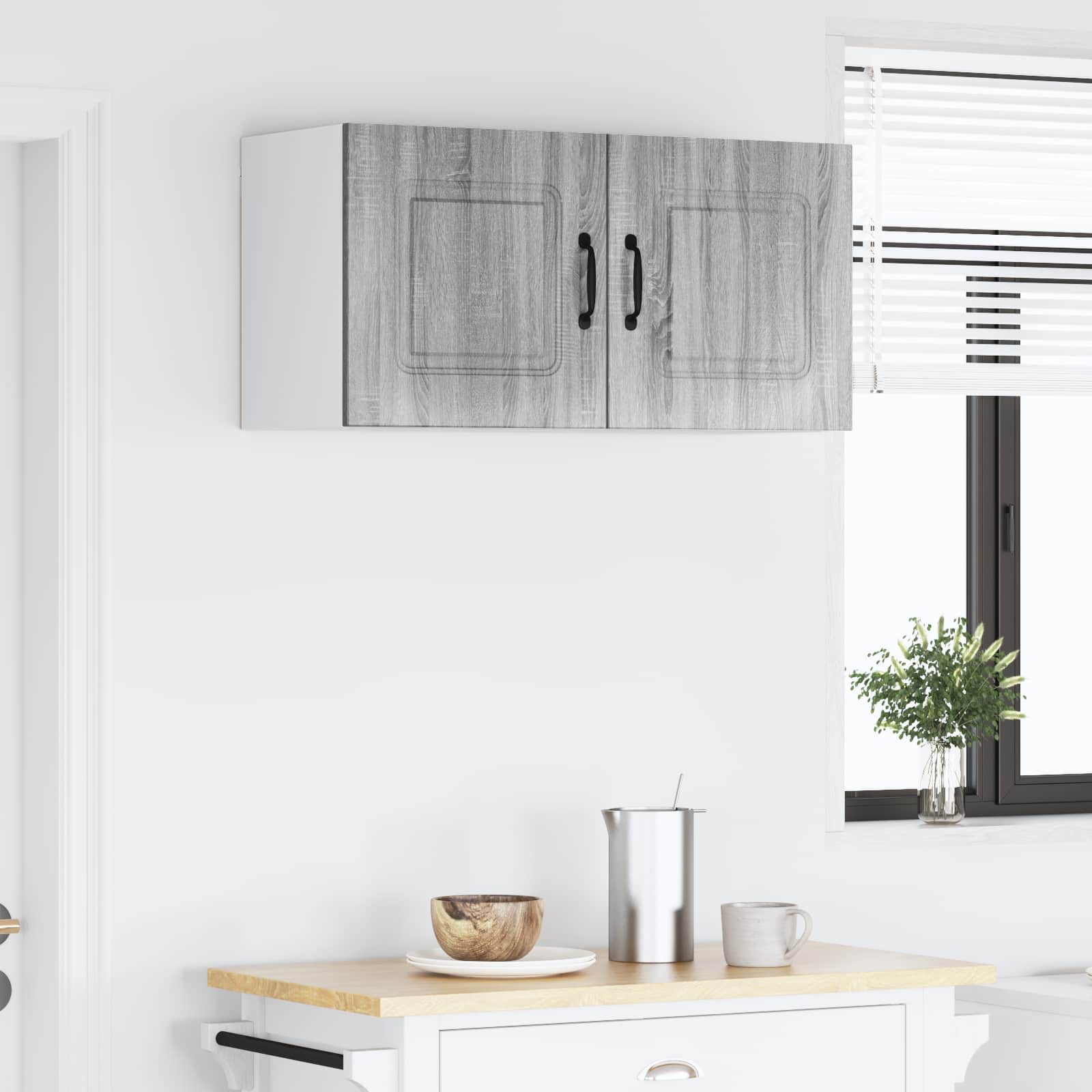 Mobile da cucina con lo scaffale Grigio Sonoma 80 x 31 x 40 cm 884586