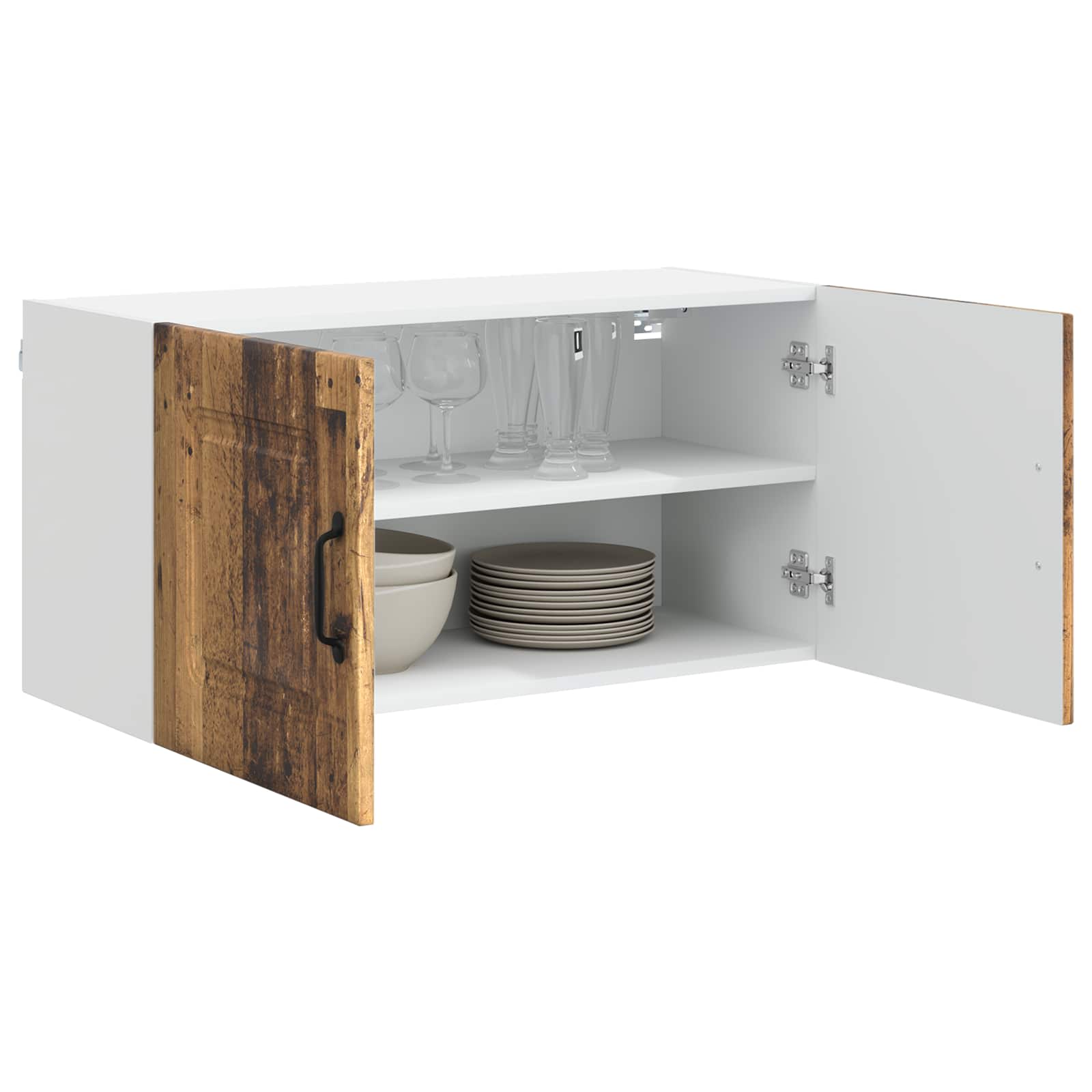 Mobile da cucina con lo scaffale Legno vecchio 80 x 31 x 40 cm 884590