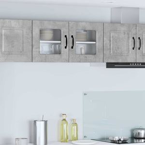 Mobile da cucina con lo scaffale Grigio cemento 80 x 31 x 40 cm 884597