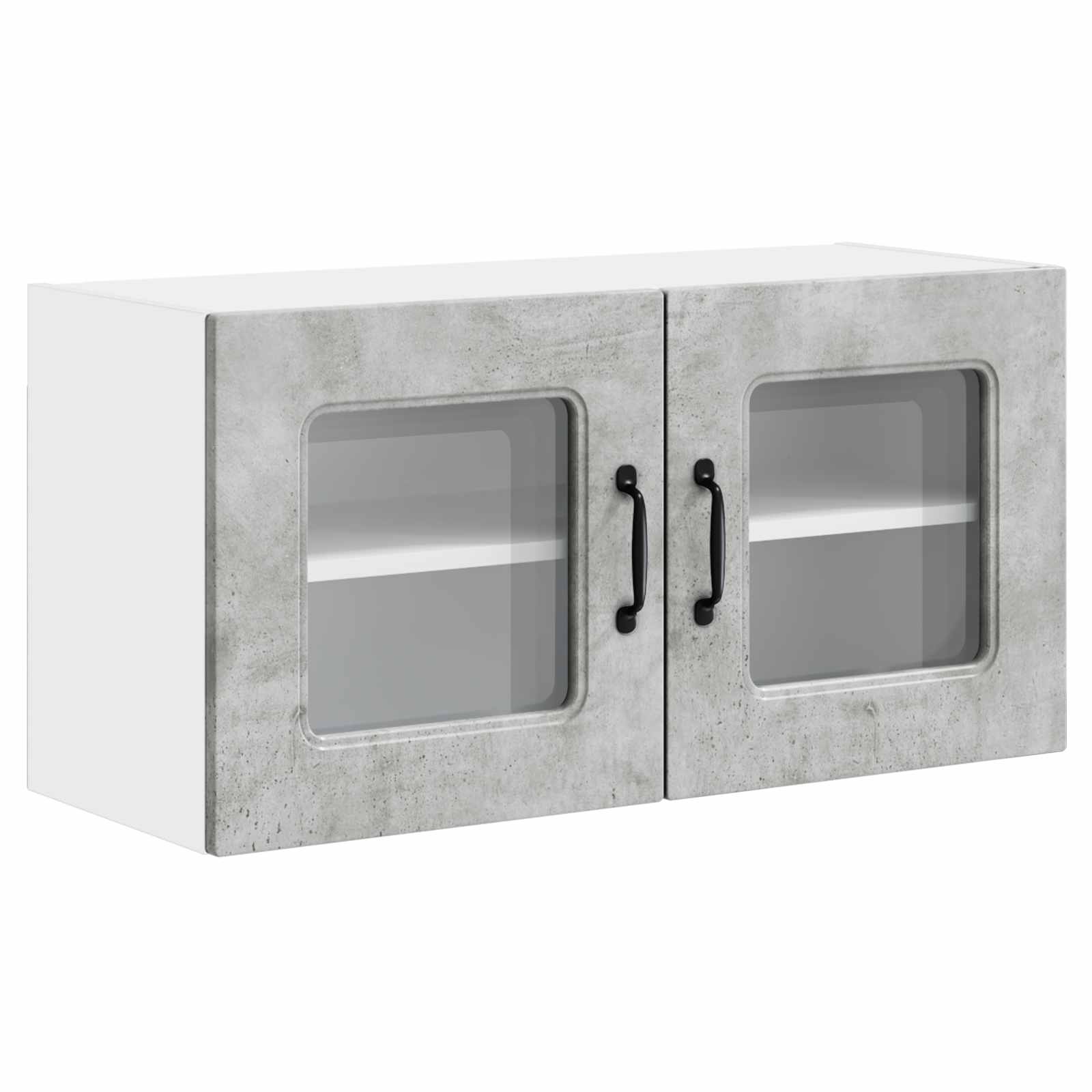 Mobile da cucina con lo scaffale Grigio cemento 80 x 31 x 40 cm 884597