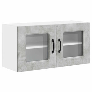 Mobile da cucina con lo scaffale Grigio cemento 80 x 31 x 40 cm 884597