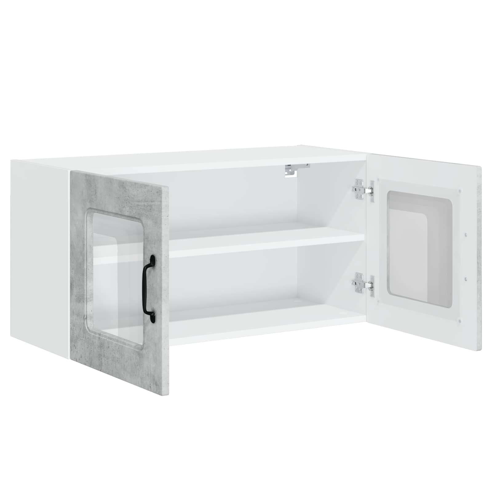 Mobile da cucina con lo scaffale Grigio cemento 80 x 31 x 40 cm 884597