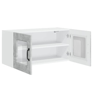 Mobile da cucina con lo scaffale Grigio cemento 80 x 31 x 40 cm 884597