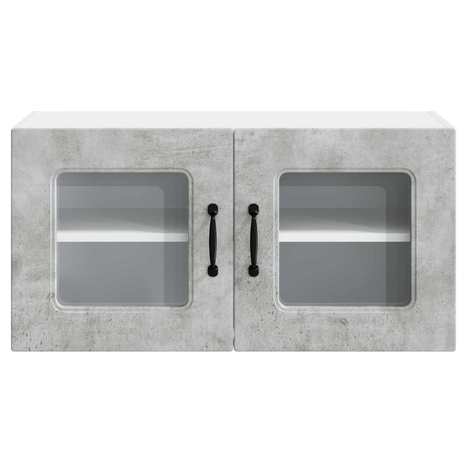 Mobile da cucina con lo scaffale Grigio cemento 80 x 31 x 40 cm 884597