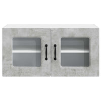 Mobile da cucina con lo scaffale Grigio cemento 80 x 31 x 40 cm 884597