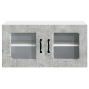 Mobile da cucina con lo scaffale Grigio cemento 80 x 31 x 40 cm 884597