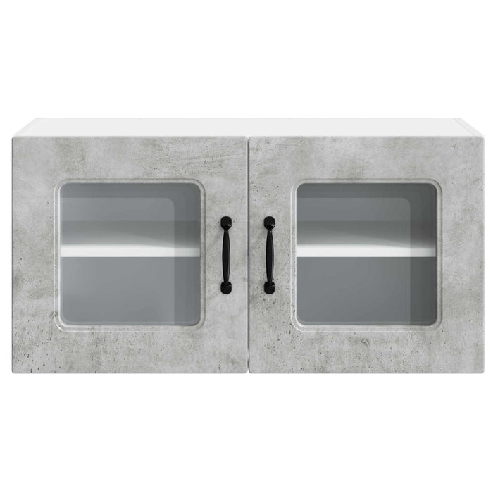 Mobile da cucina con lo scaffale Grigio cemento 80 x 31 x 40 cm 884597