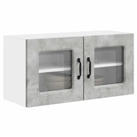 Mobile da cucina con lo scaffale Grigio cemento 80 x 31 x 40 cm 884597
