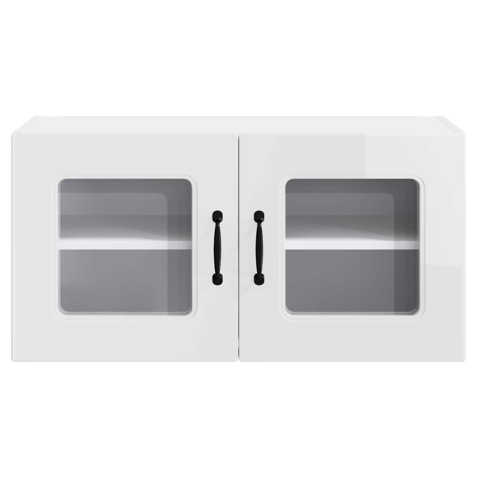 Mobile da cucina con lo scaffale Bianco Lucido 80 x 31 x 40 cm 884598