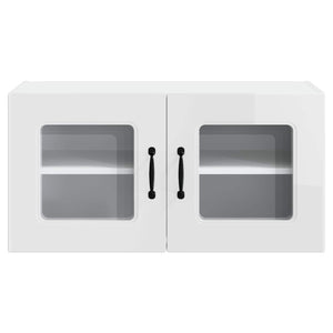 Mobile da cucina con lo scaffale Bianco Lucido 80 x 31 x 40 cm 884598