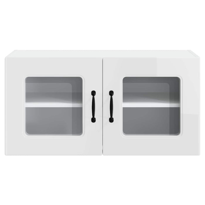 Mobile da cucina con lo scaffale Bianco Lucido 80 x 31 x 40 cm 884598