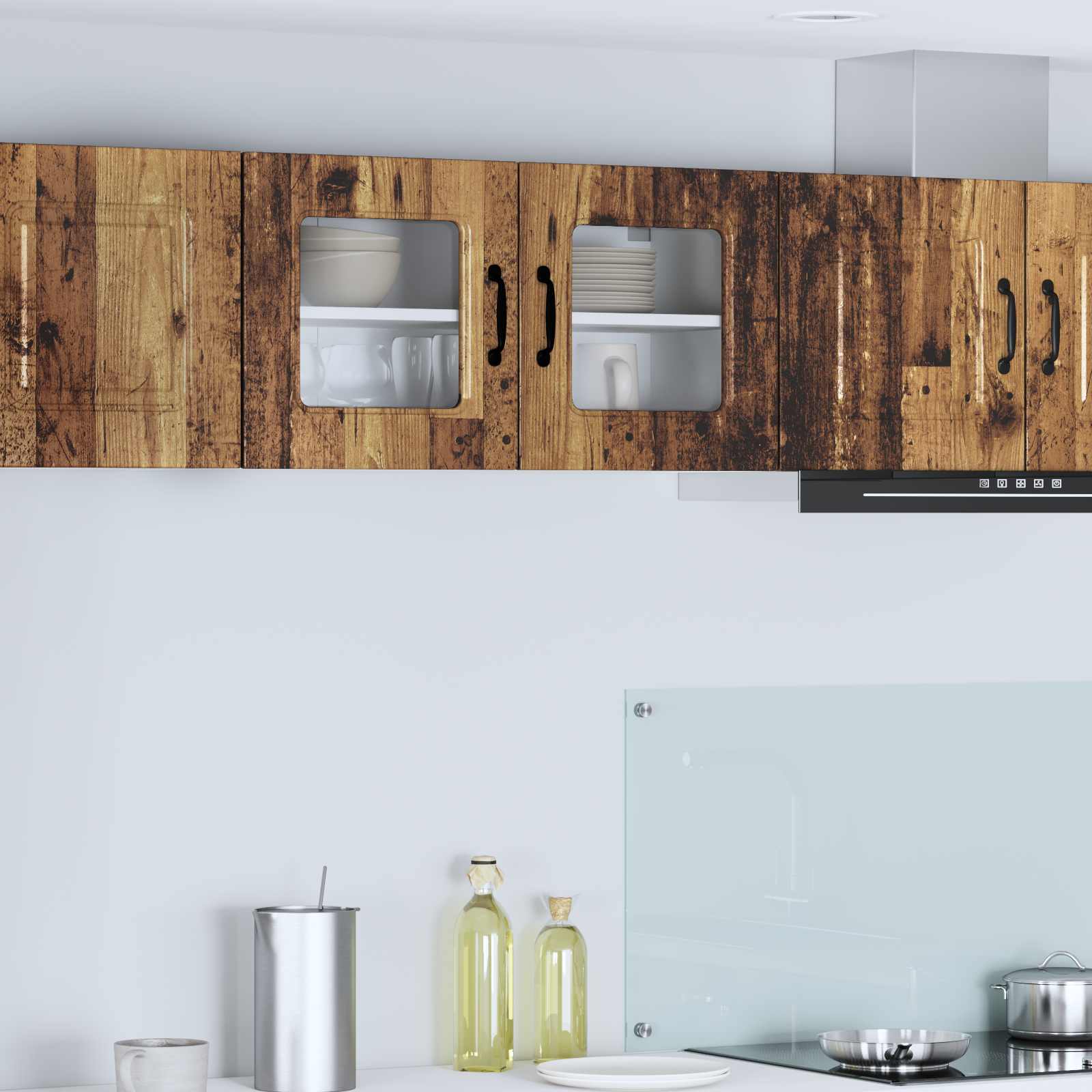 Mobile da cucina con lo scaffale Legno vecchio 80 x 31 x 40 cm 884602