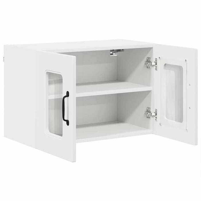 Pensile cucina 2 pcs Bianco 60 x 31 x 40 cm Legno multistrato 884615