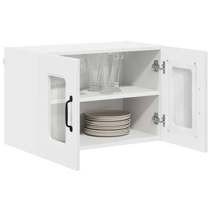 Pensile cucina 2 pcs Bianco 60 x 31 x 40 cm Legno multistrato 884615
