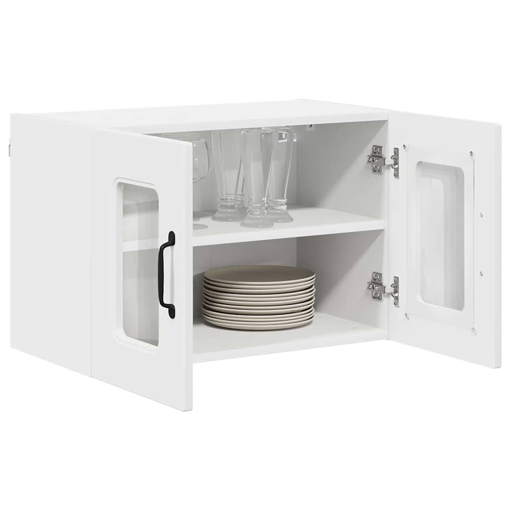 Mobile da cucina 2 pz-Set di 2 Armadio da cucina Bianco 60 x 31 x 40 cm Legno multistrato 458754